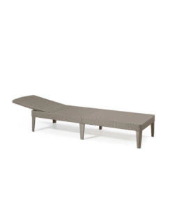 Outlet - difetti estetici - sdraio lettino prendisole keter "jaipur sunlounger" colore cappuccino, 187,5x58x29 cm